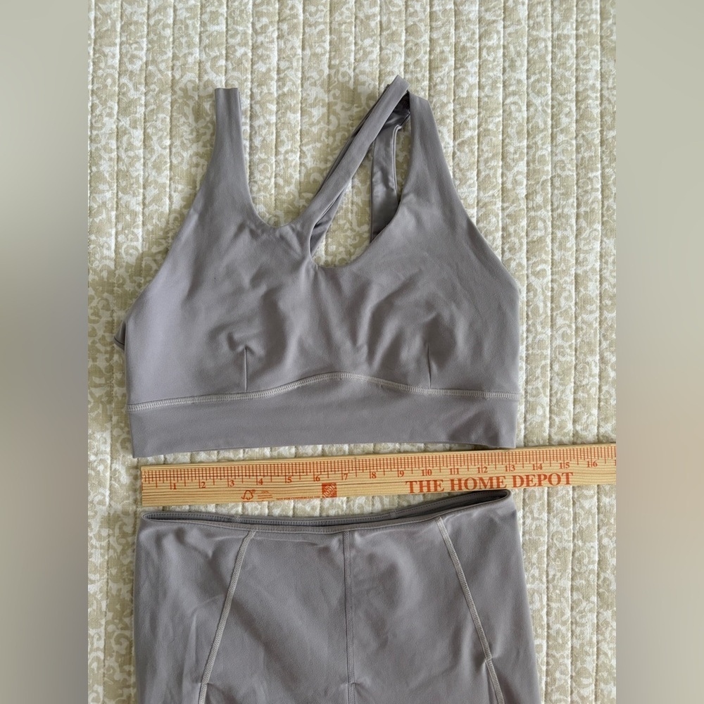 Zella Full Length Studio Luxe High Waist Legging | Grey Lilac | M - Picture 7 of 12